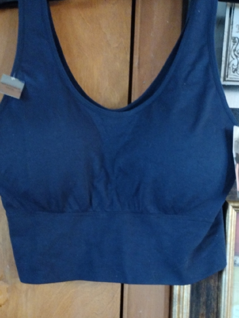 Marilyn Monroe Navy Seamless Wide-Band Sports Bralette